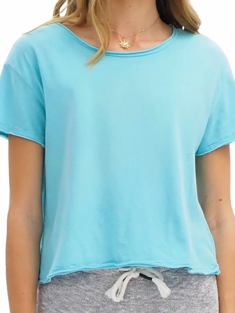 Aerie Light Blue Crop Top